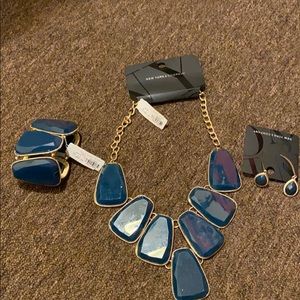 New York and Co necklace, bracelet and earrings